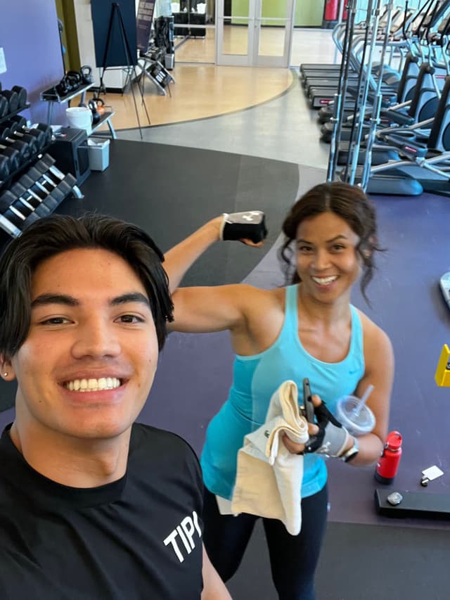 My Boss and I at the Gym